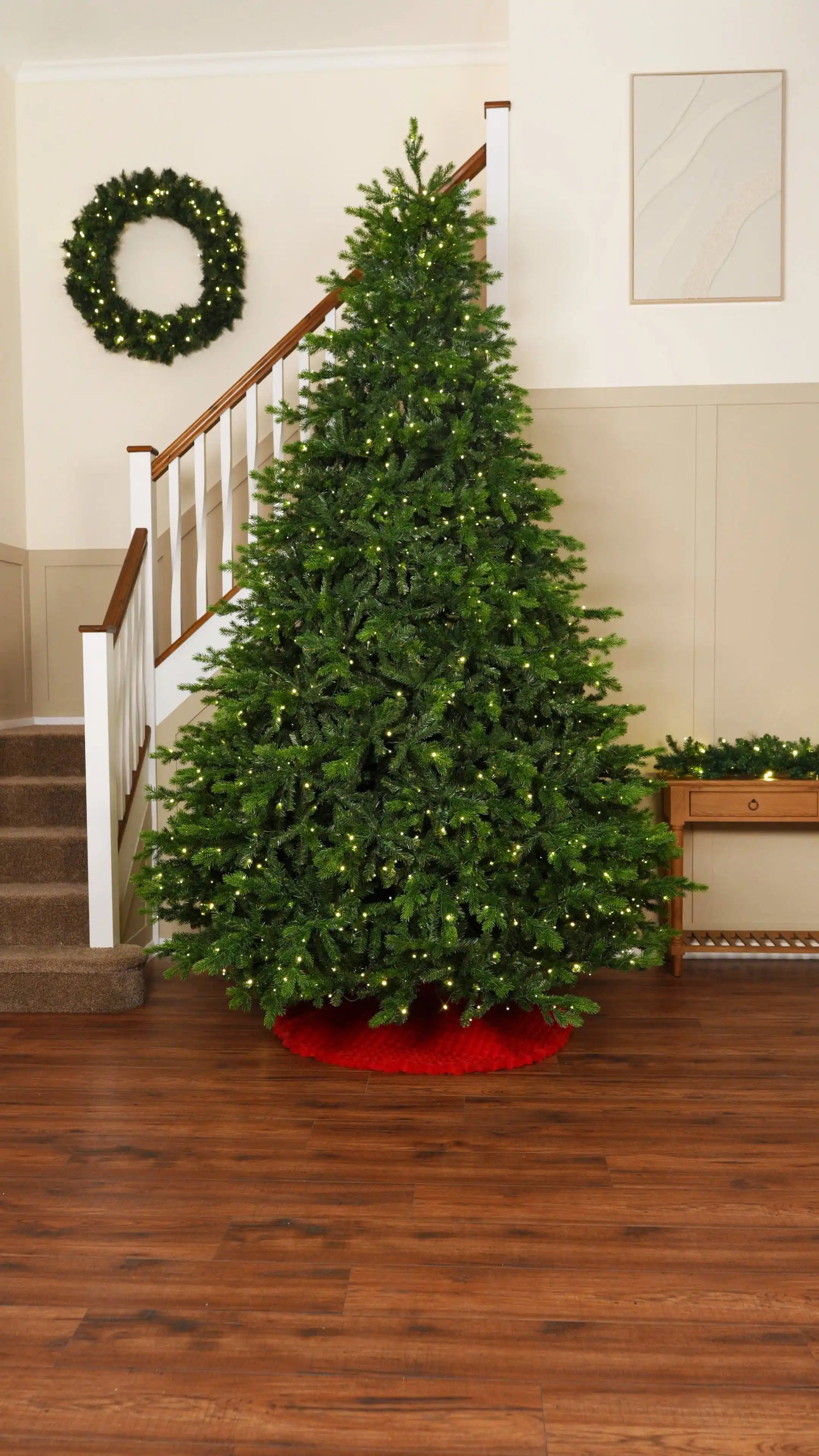 Shape Your Christmas Tree and Add a Tree Skirt