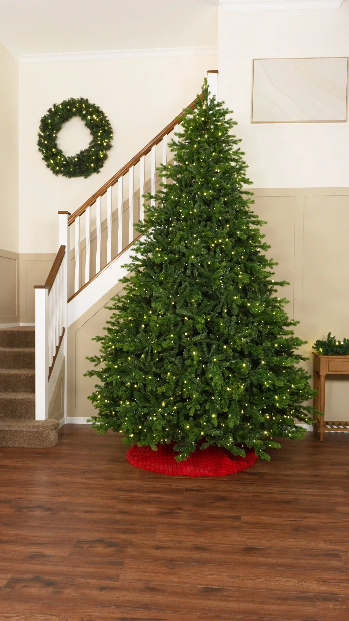 Shape Your Christmas Tree and Add a Tree Skirt