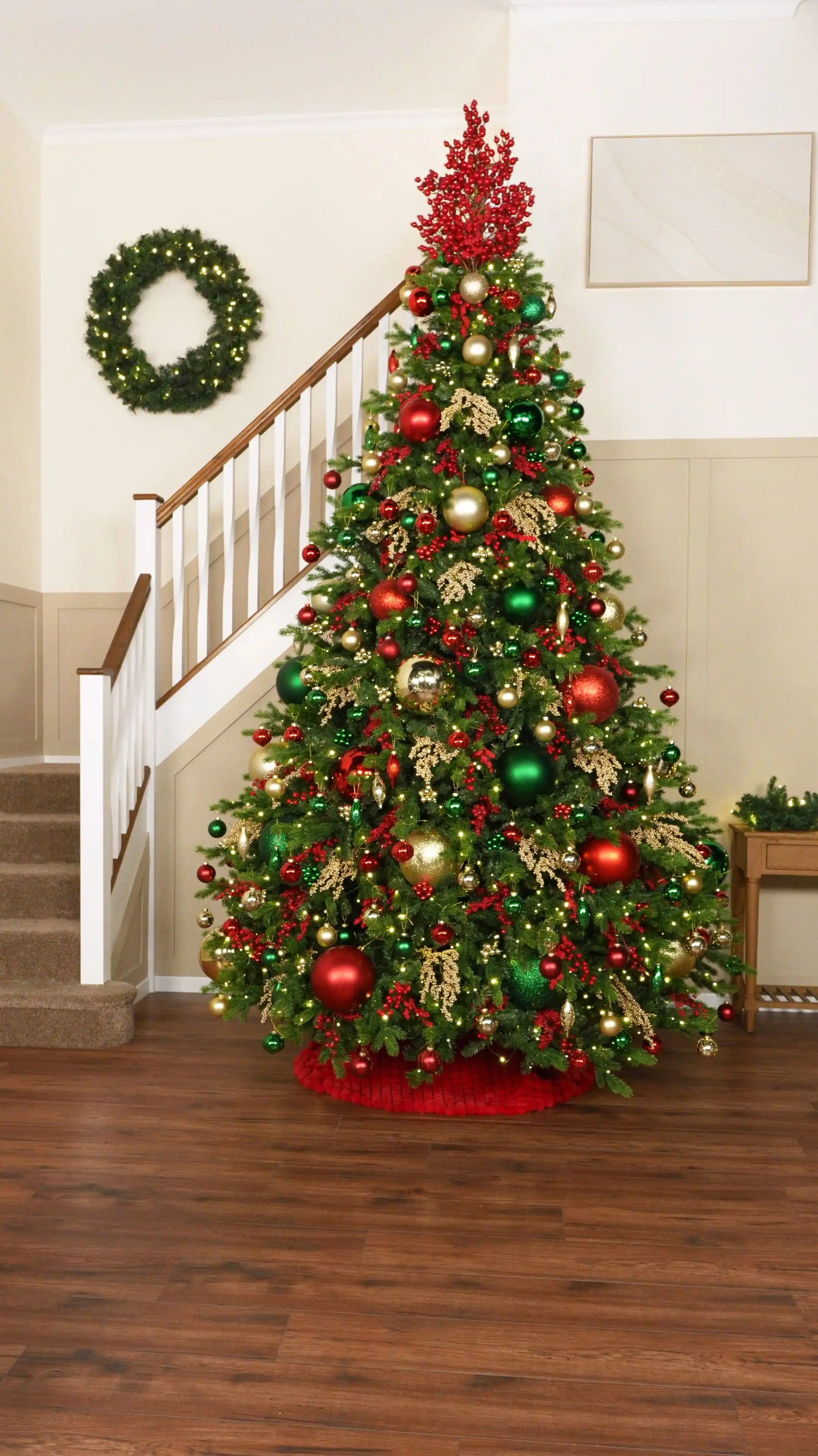 Add an Oversized Red Berry Tree Topper