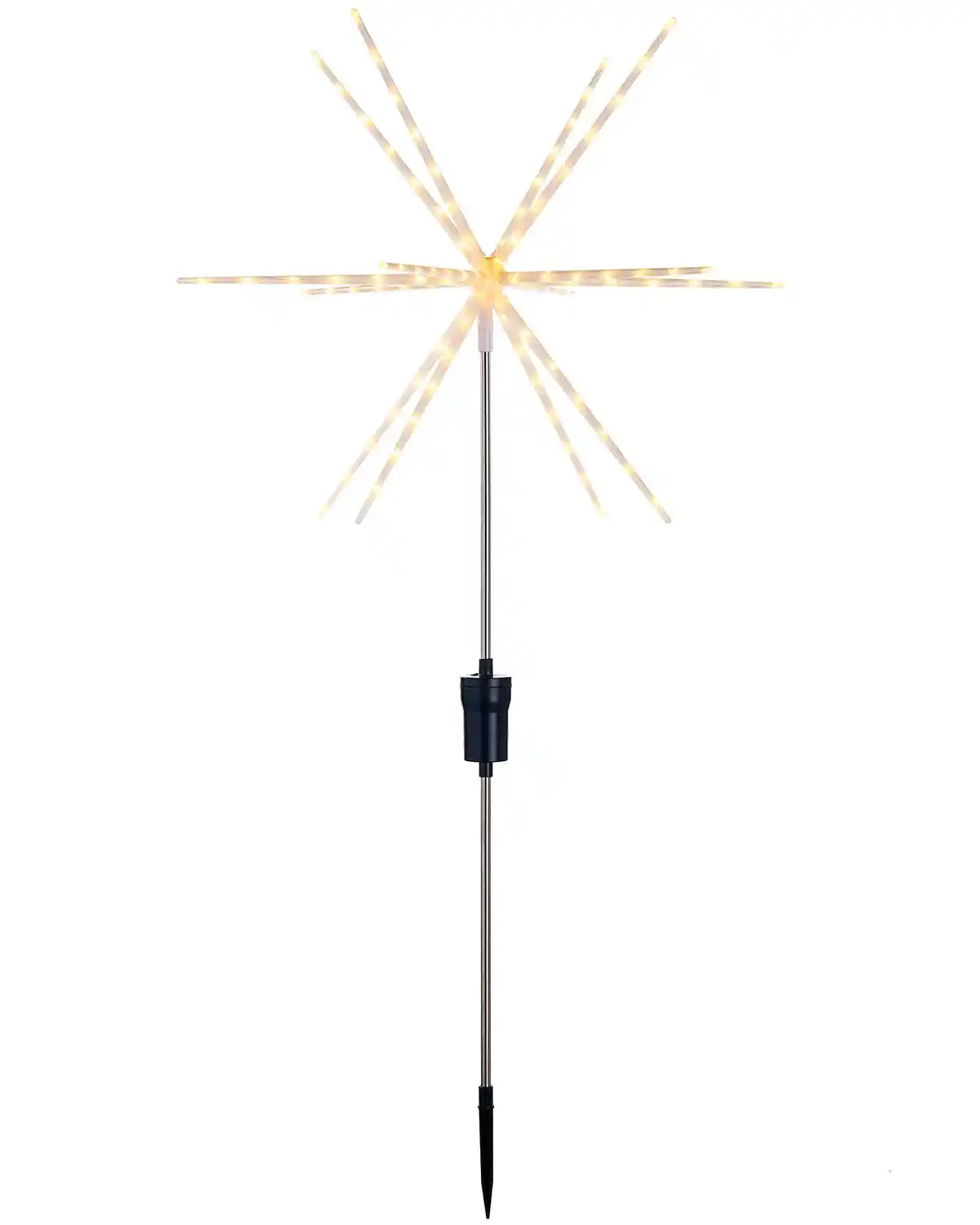 Starburst Pathway Stake Light, Warm White, 98 cm featuring 14 light tubes  on a white background