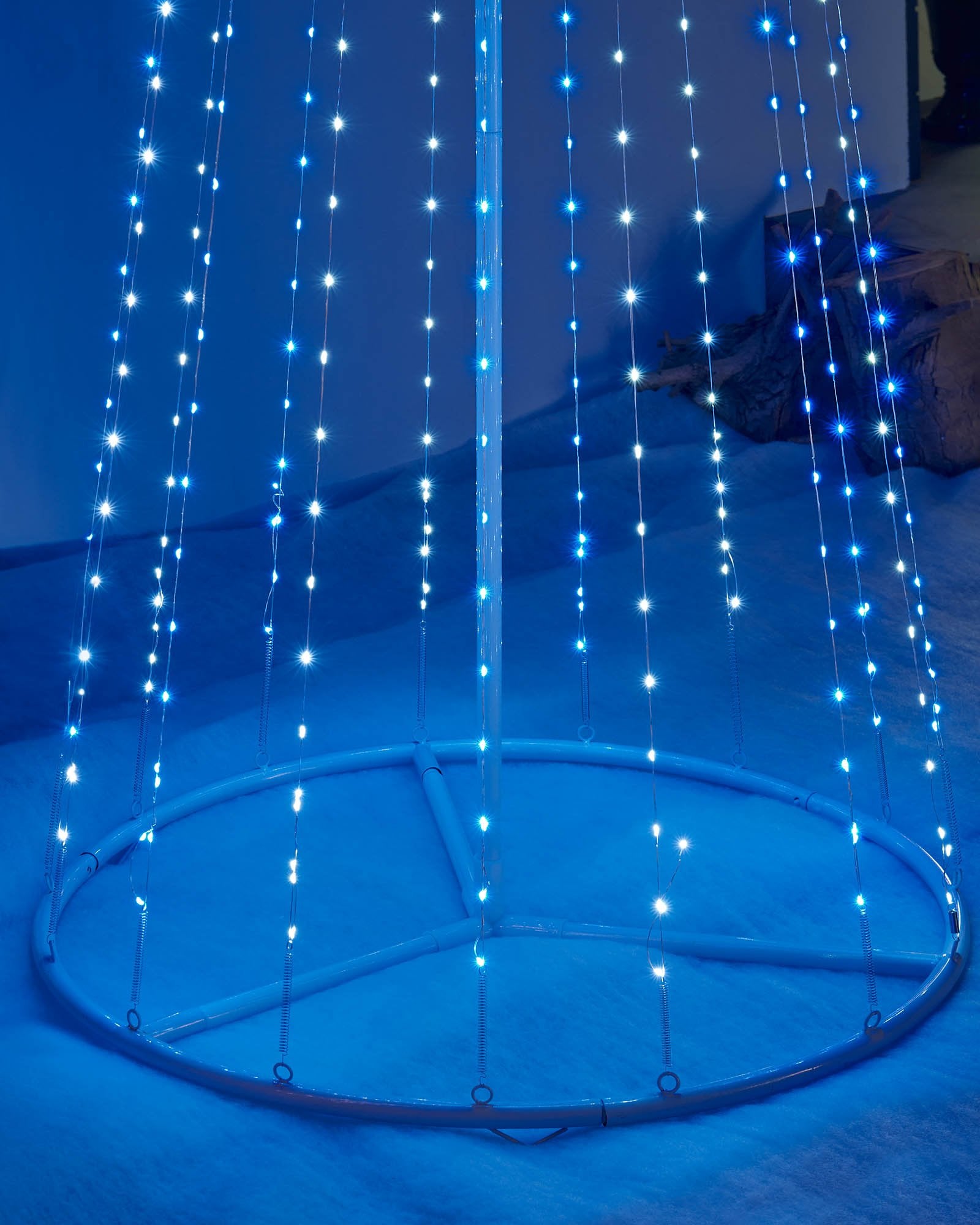 Waterfall Christmas Tree Light, Blue & White, 2.1 m