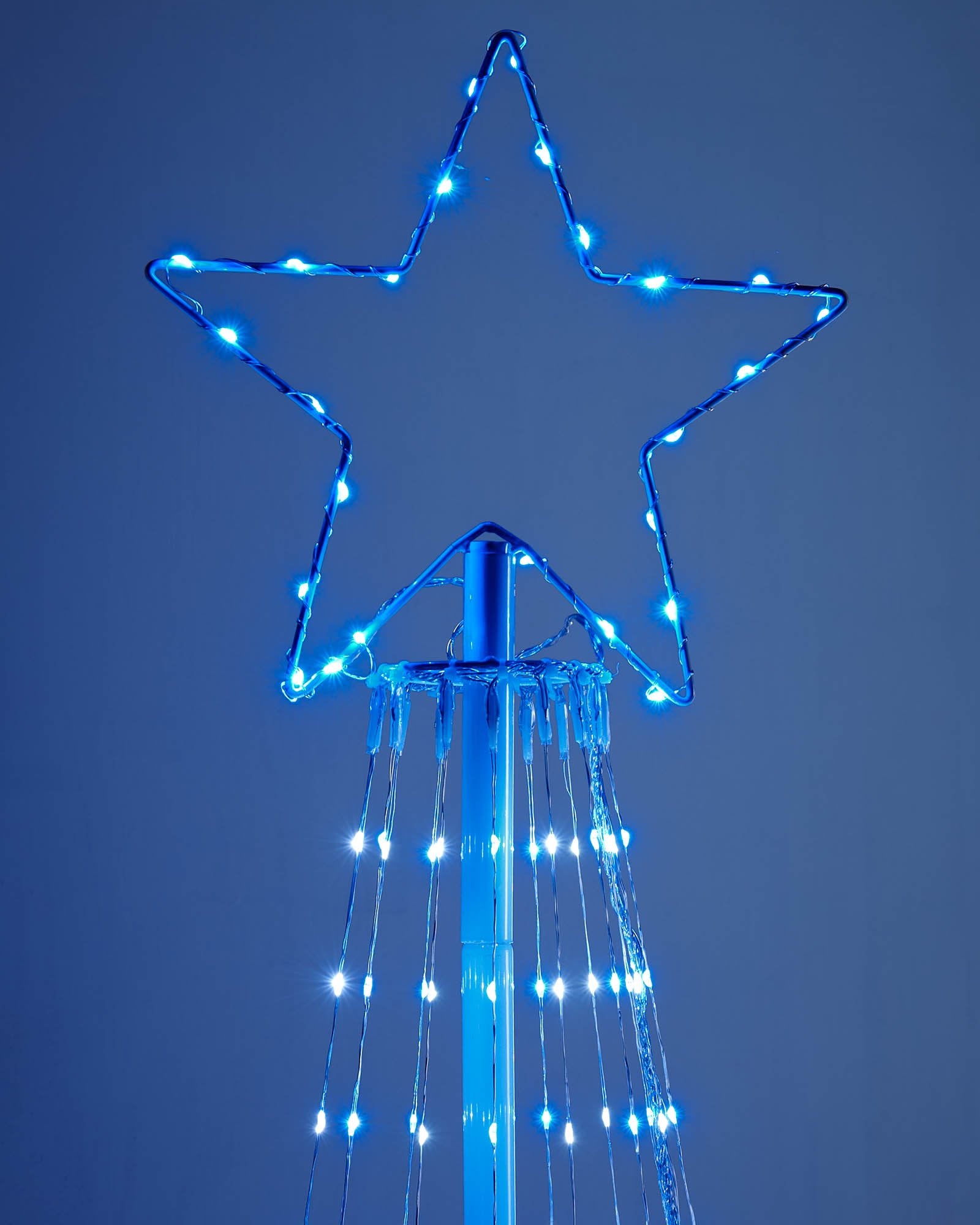 Waterfall Christmas Tree Light, Blue & White, 2.1 m