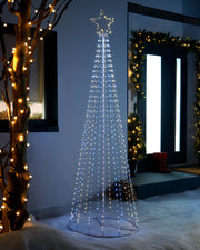 Waterfall Christmas Tree Light, Warm White, 2.1 m