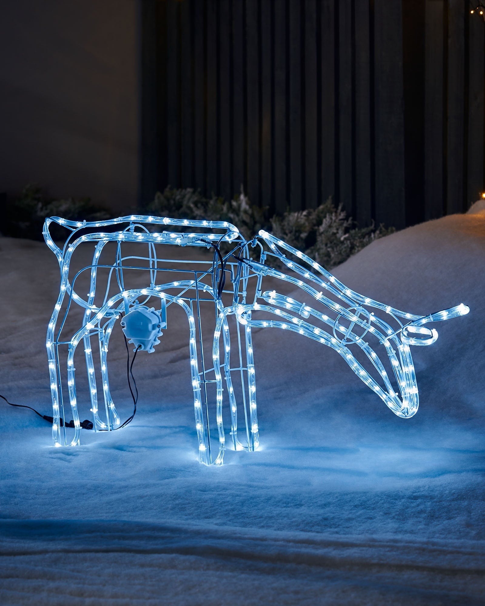 Pre-Lit 3D Animated Reindeer Pair, Silhouette, 88 cm