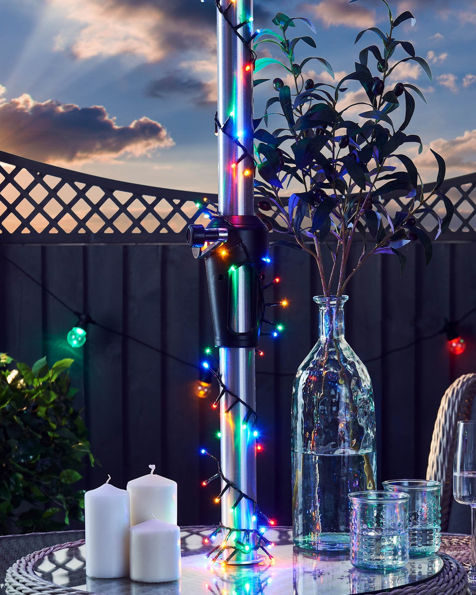Multi-Function Compact LED String Lights, Multi-Colour