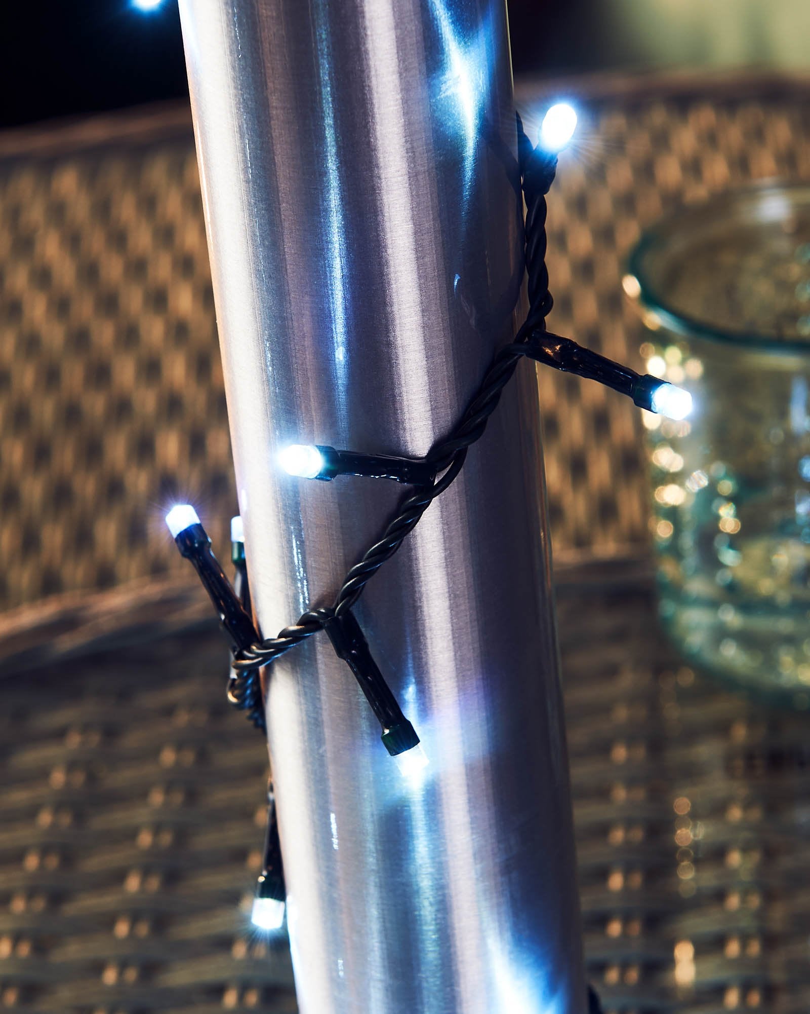 Multi-Function Compact LED String Lights, White