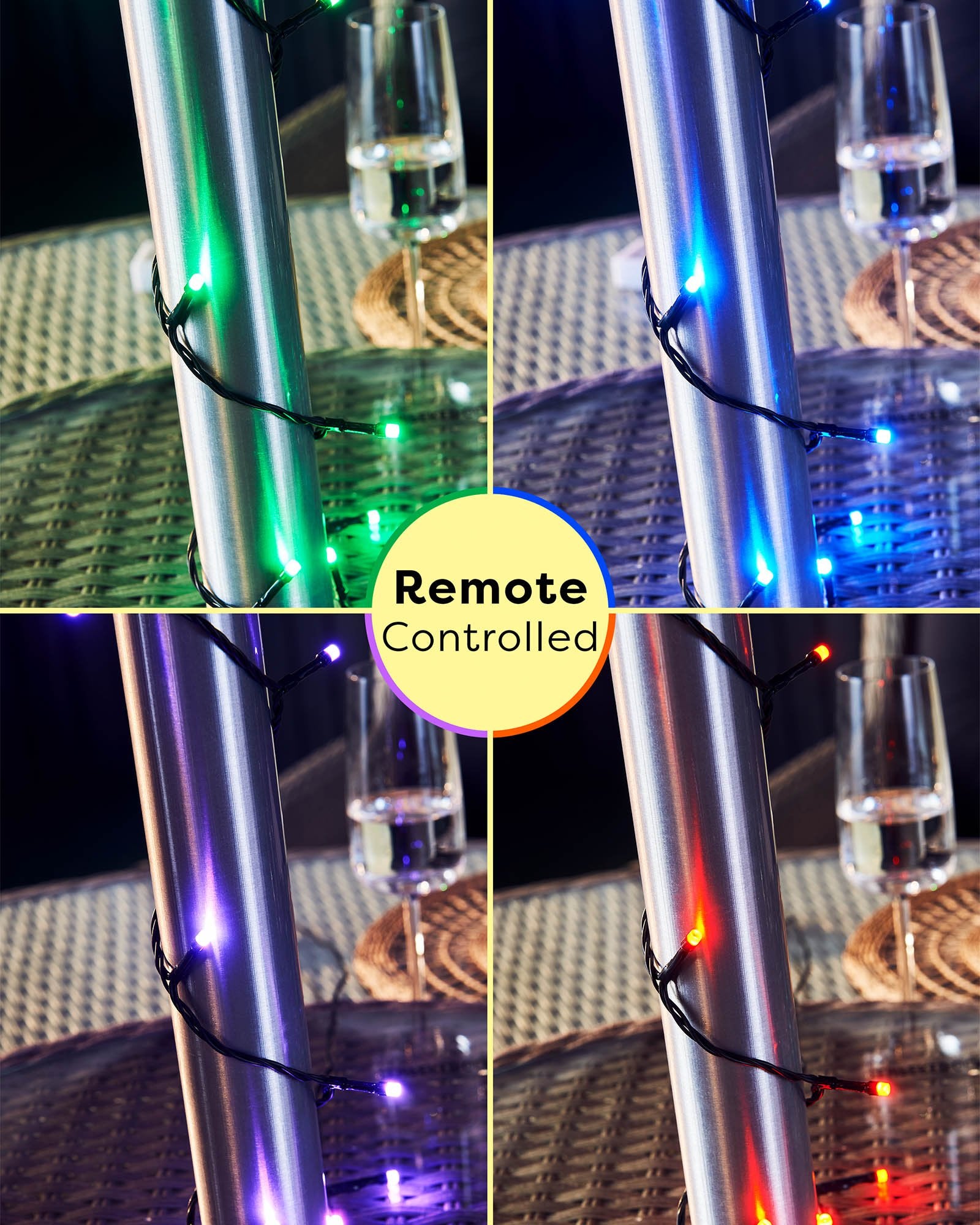 LED String Lights, Remote Controlled, Colour Changing