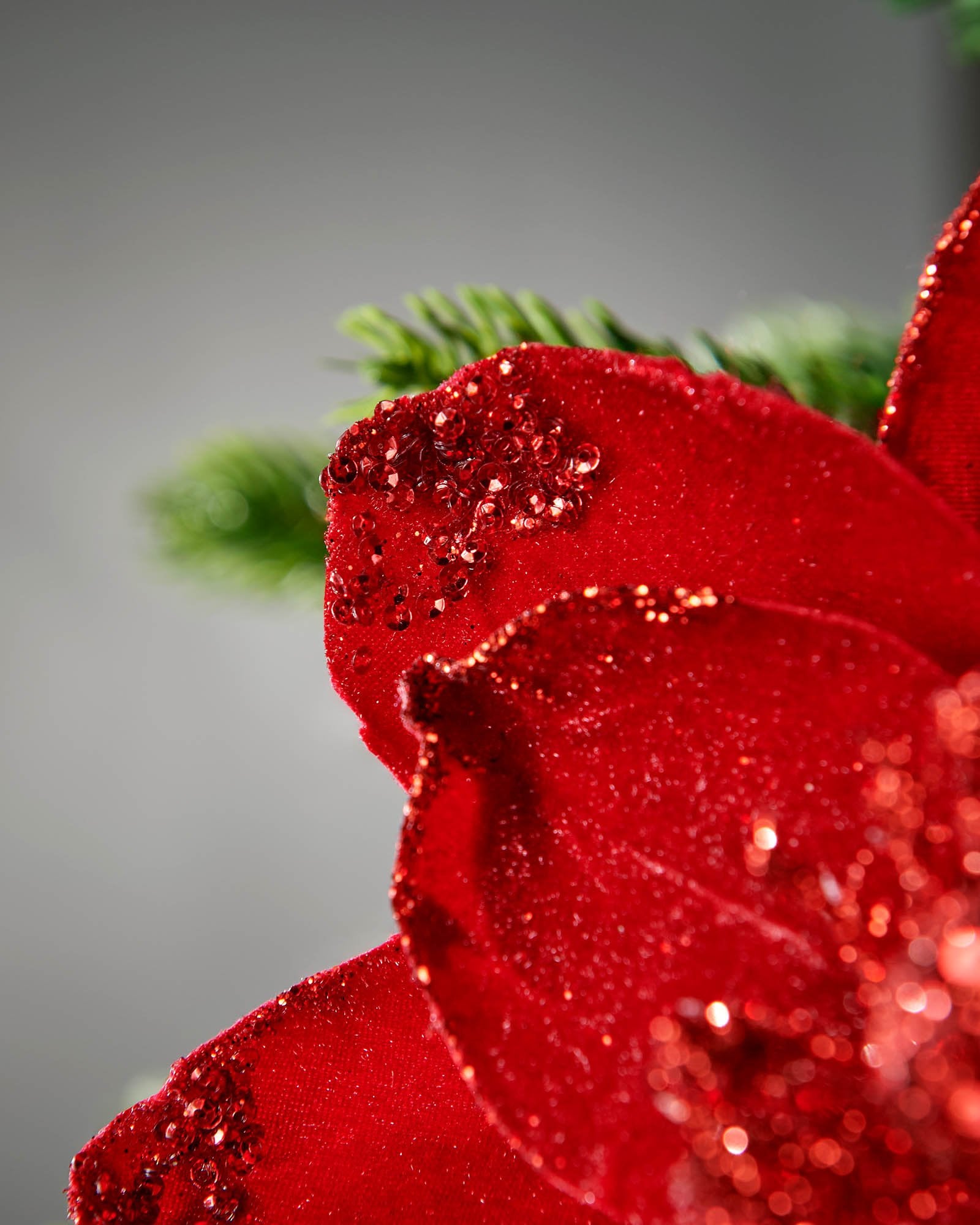 Red Artificial Magnolia Flower, 26 cm