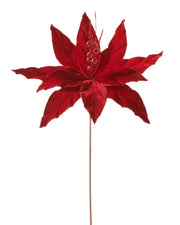 Red Artificial Poinsettia Flower, 25 cm