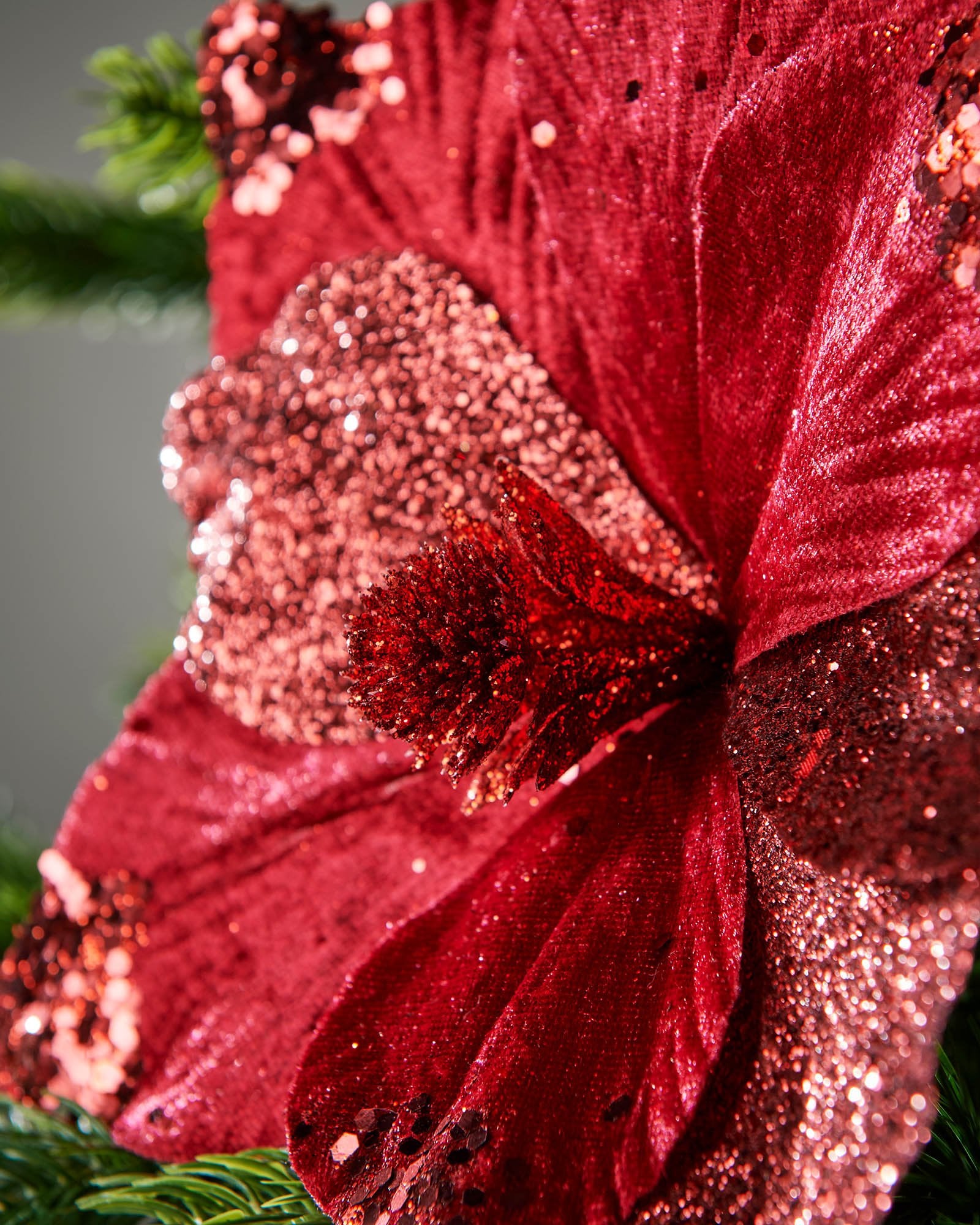 Red Artificial Magnolia Flower, 25 cm