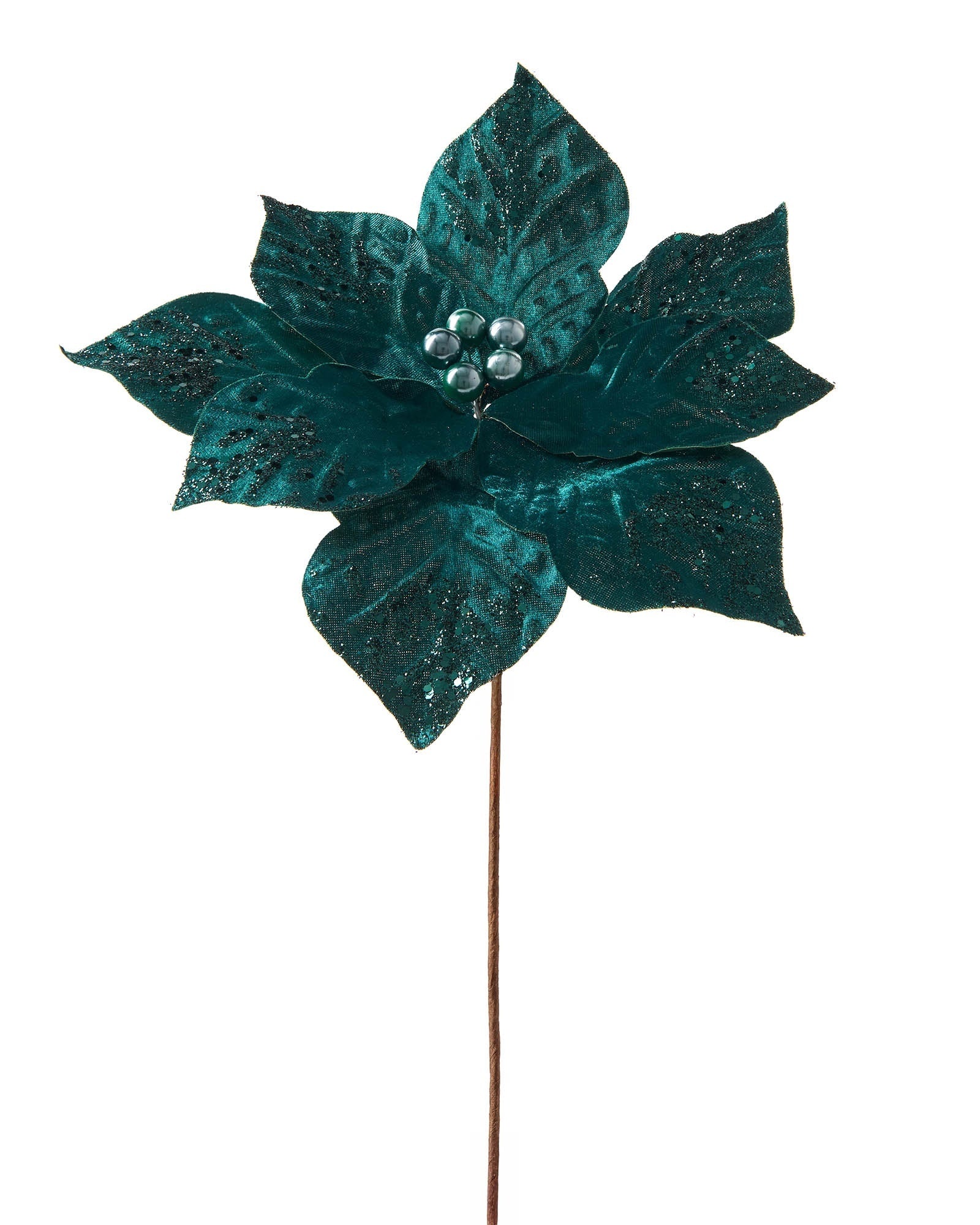 Emerald Artificial Poinsettia Flower, 30 cm