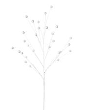 White Glitter Berry Christmas Tree Spray, 78 cm