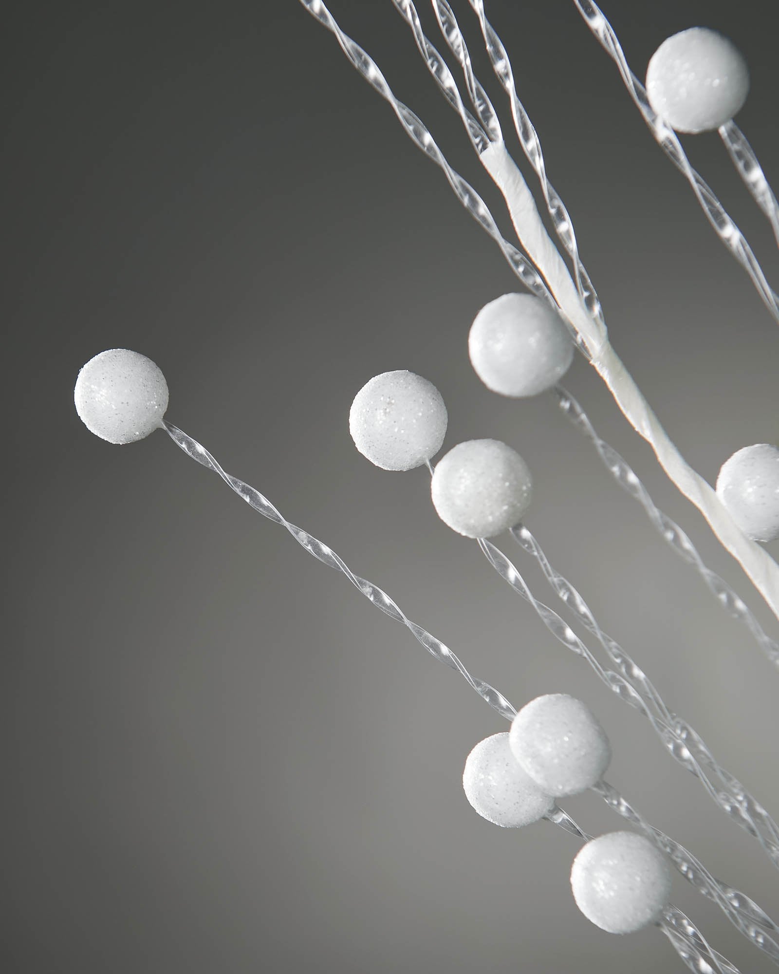 White Glitter Berry Christmas Tree Spray, 78 cm