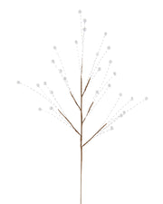 Silver Glitter Berry Christmas Tree Spray, 78 cm