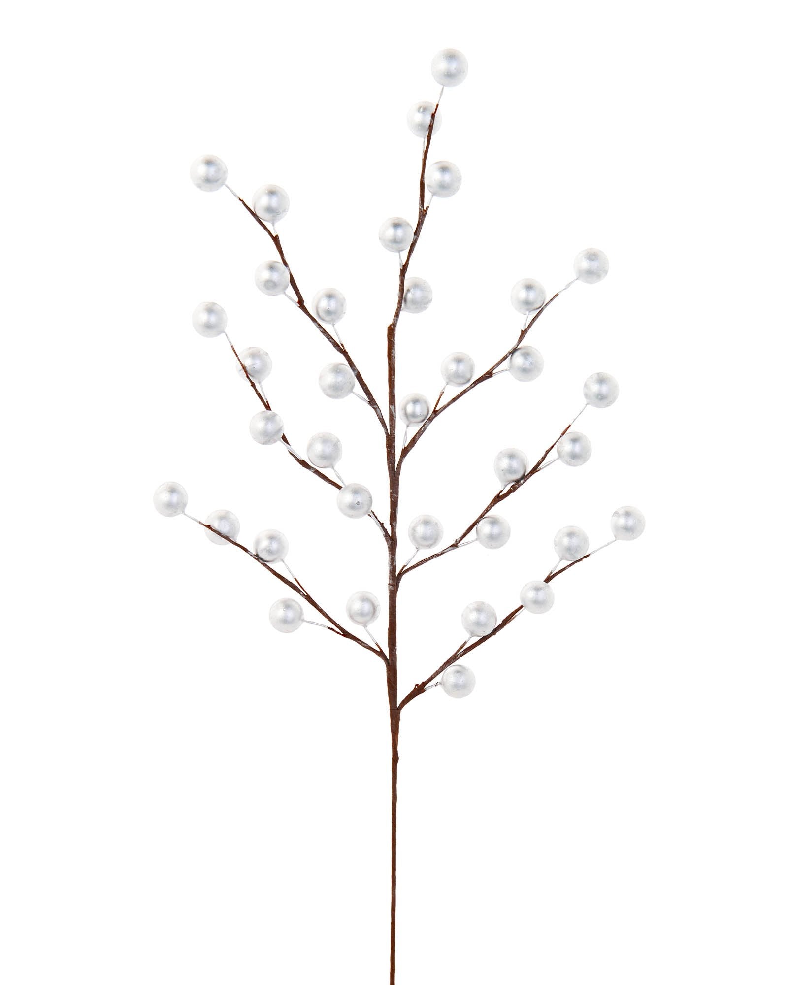 Silver Berry Christmas Tree Spray, 45 cm