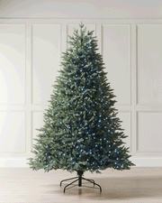 Pre-Lit Mixed Pine Blue Christmas Tree, Dual LEDs