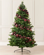 Burgundy Bauble Garland, 9 ft