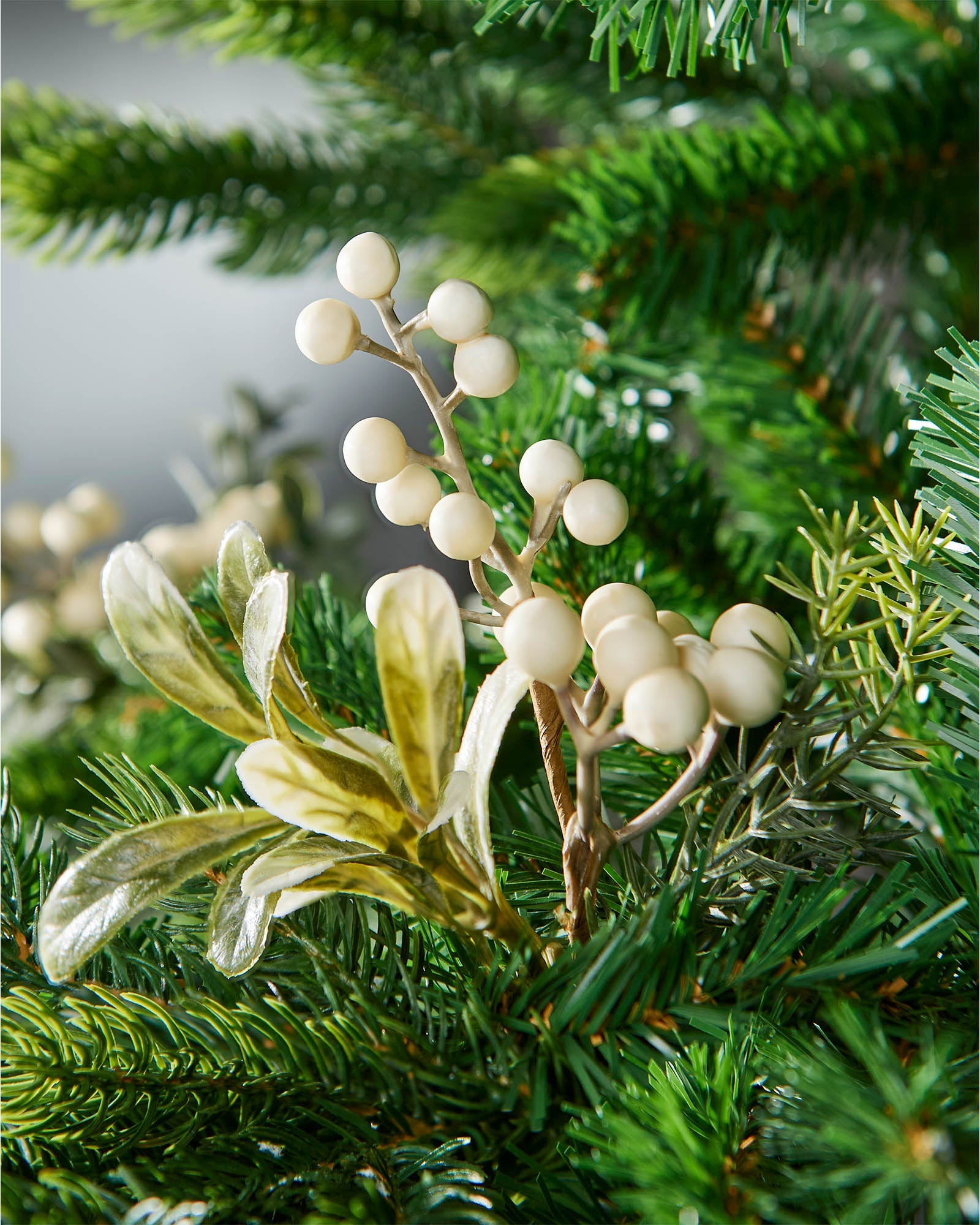 Set of 5 Mistletoe Picks, 22 cm