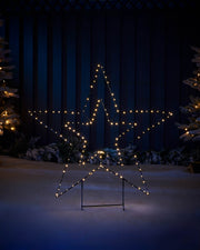 Pre-Lit Star Stake Light Silhouette, 85 cm