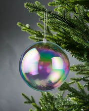 Set of 3 Oversized Baubles, Iridescent