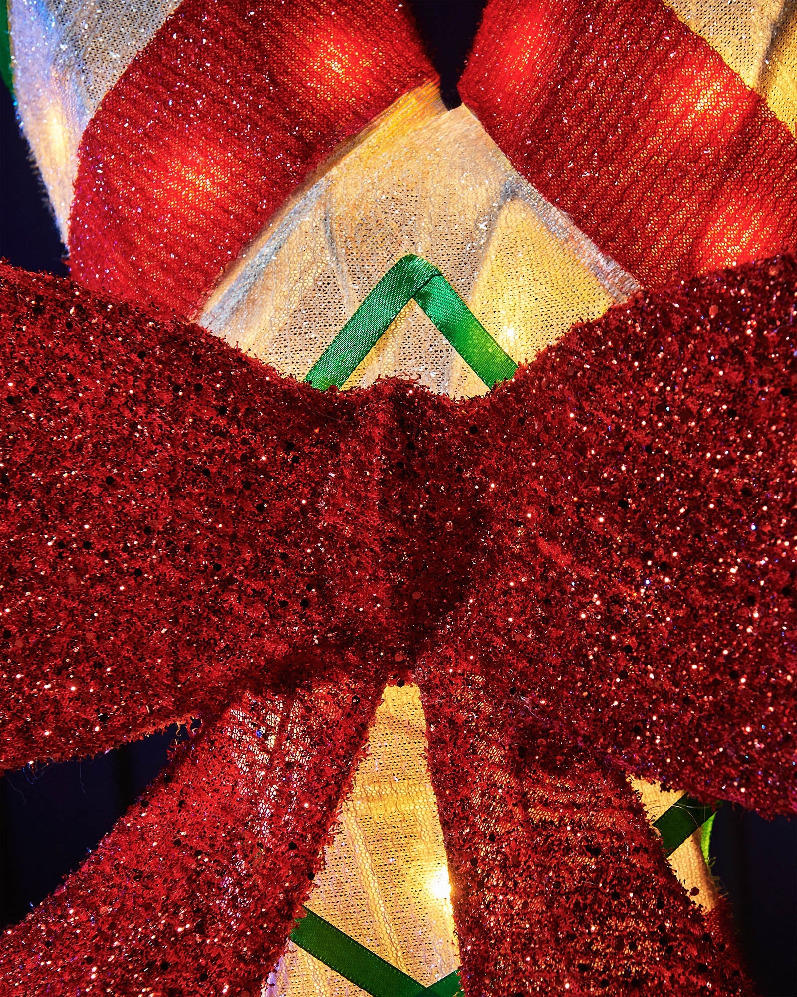 Pre-Lit 3D Candy Cane, 100 cm