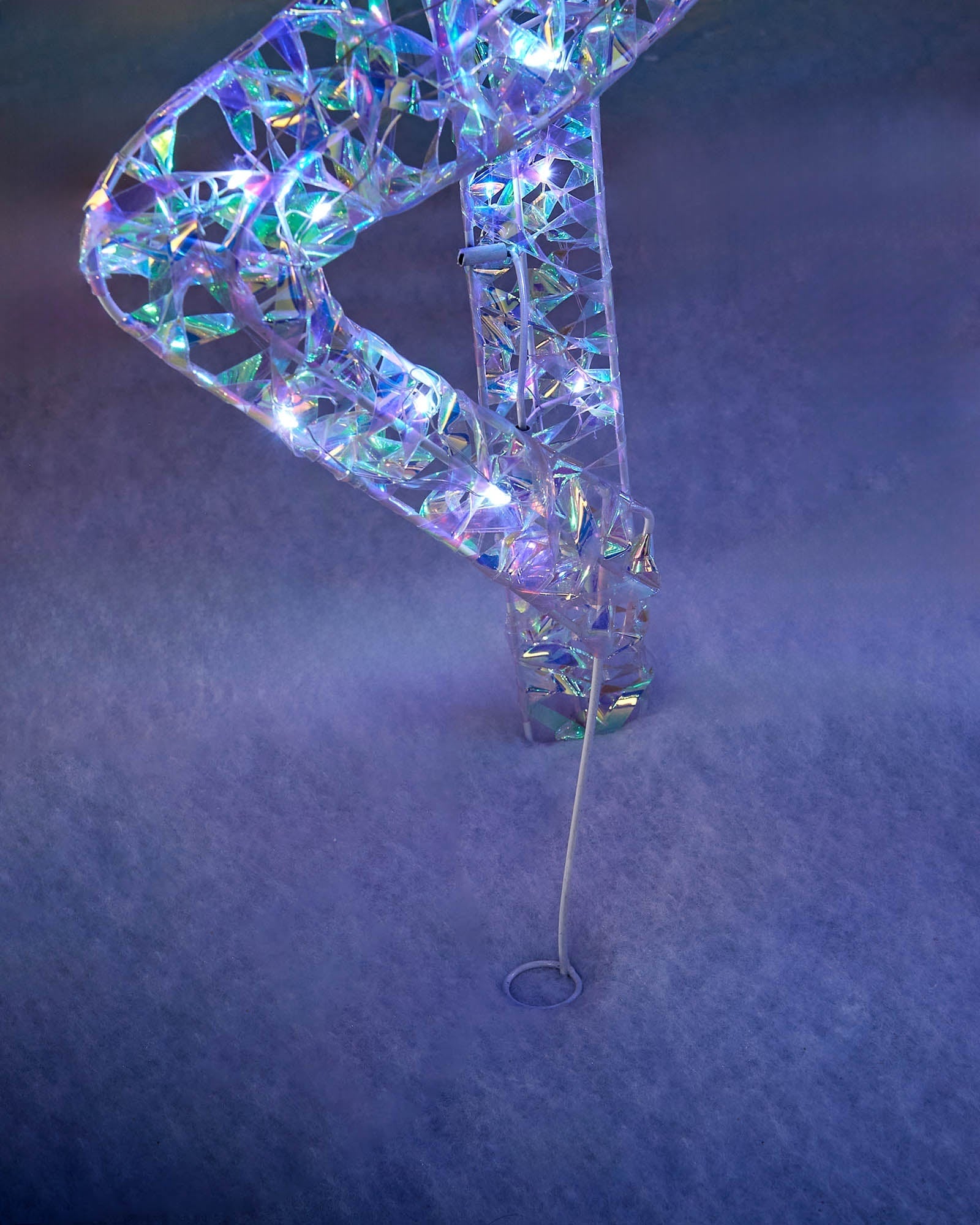 Pre-Lit 3D Iridescent Reindeer Family Silhouette, 125 cm