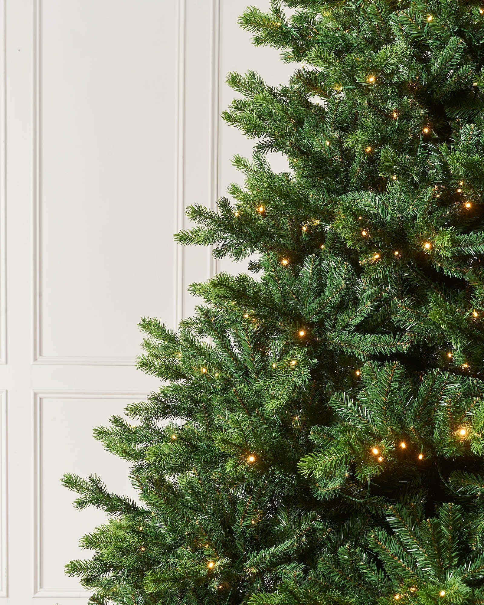 Pre-Lit Balsam Fir Christmas Tree, 10 ft