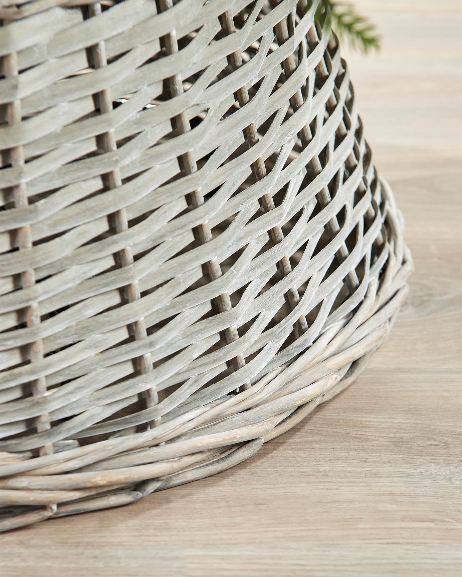 Wicker Tree Collar, Grey, 70 cm