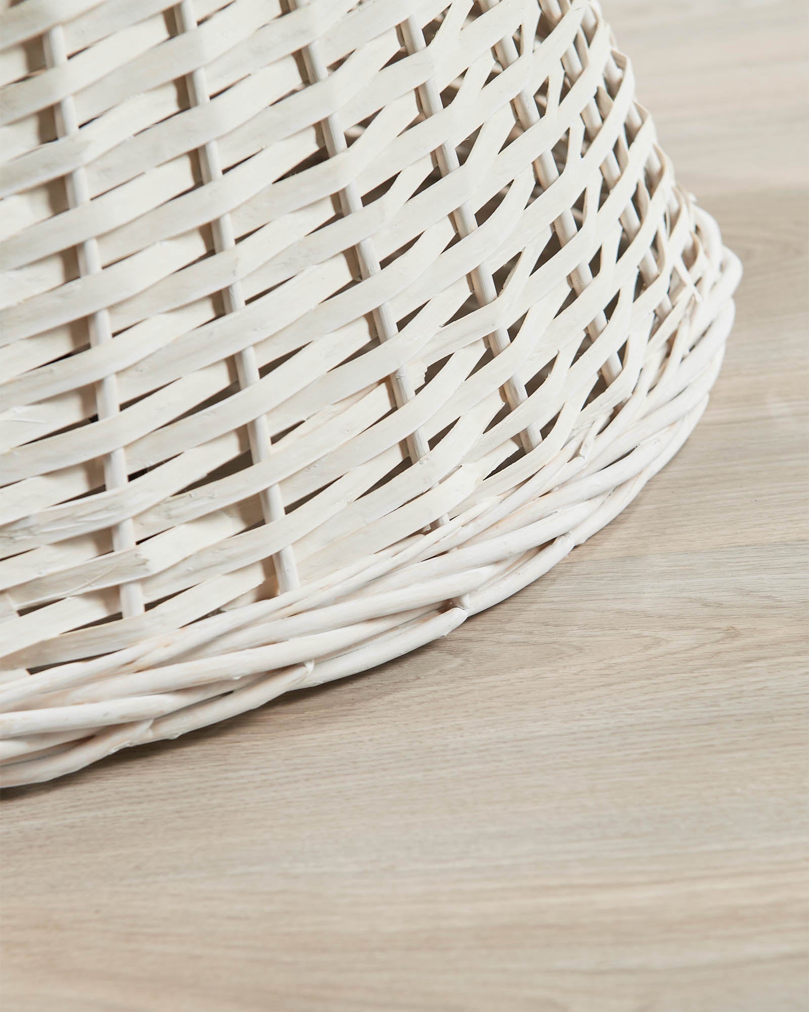 Wicker Tree Collar, Off-White, 70 cm