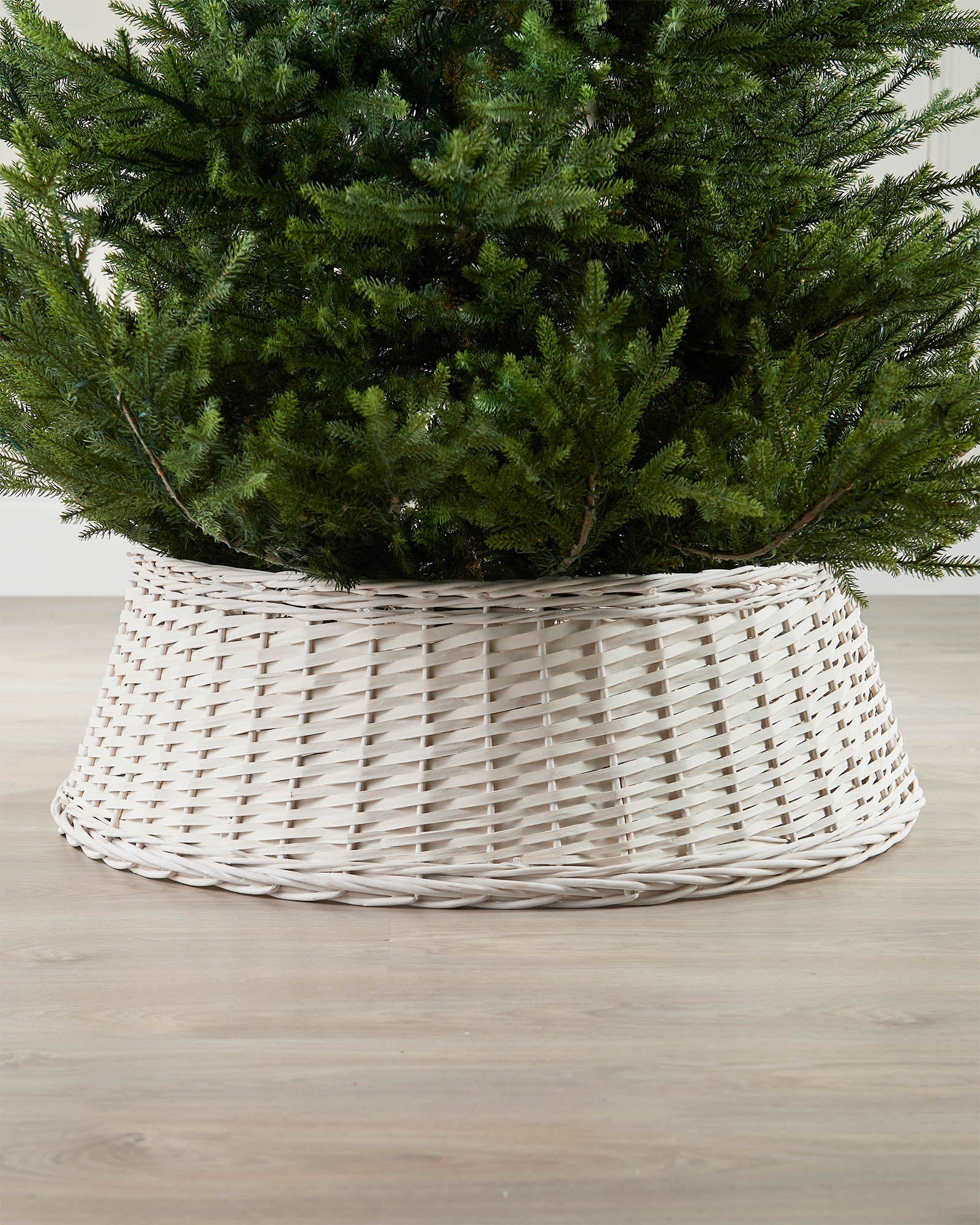 Wicker Tree Collar, Off-White, 85 cm