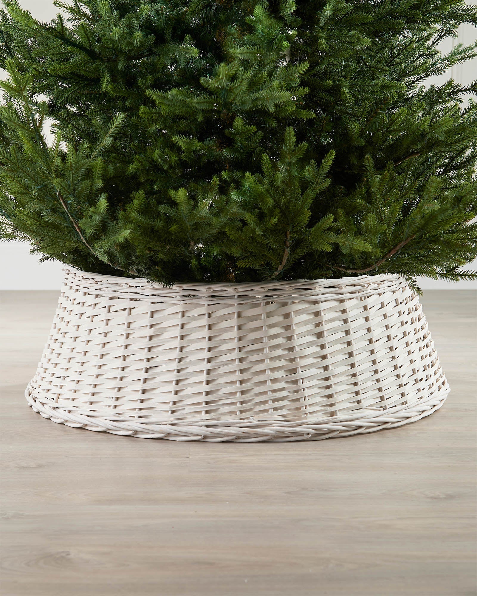 Wicker Tree Collar, Off-White, 85 cm