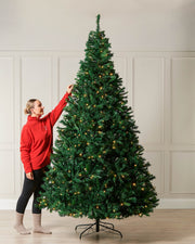 Pre-Lit Mixed Pine Christmas Tree, 9 ft