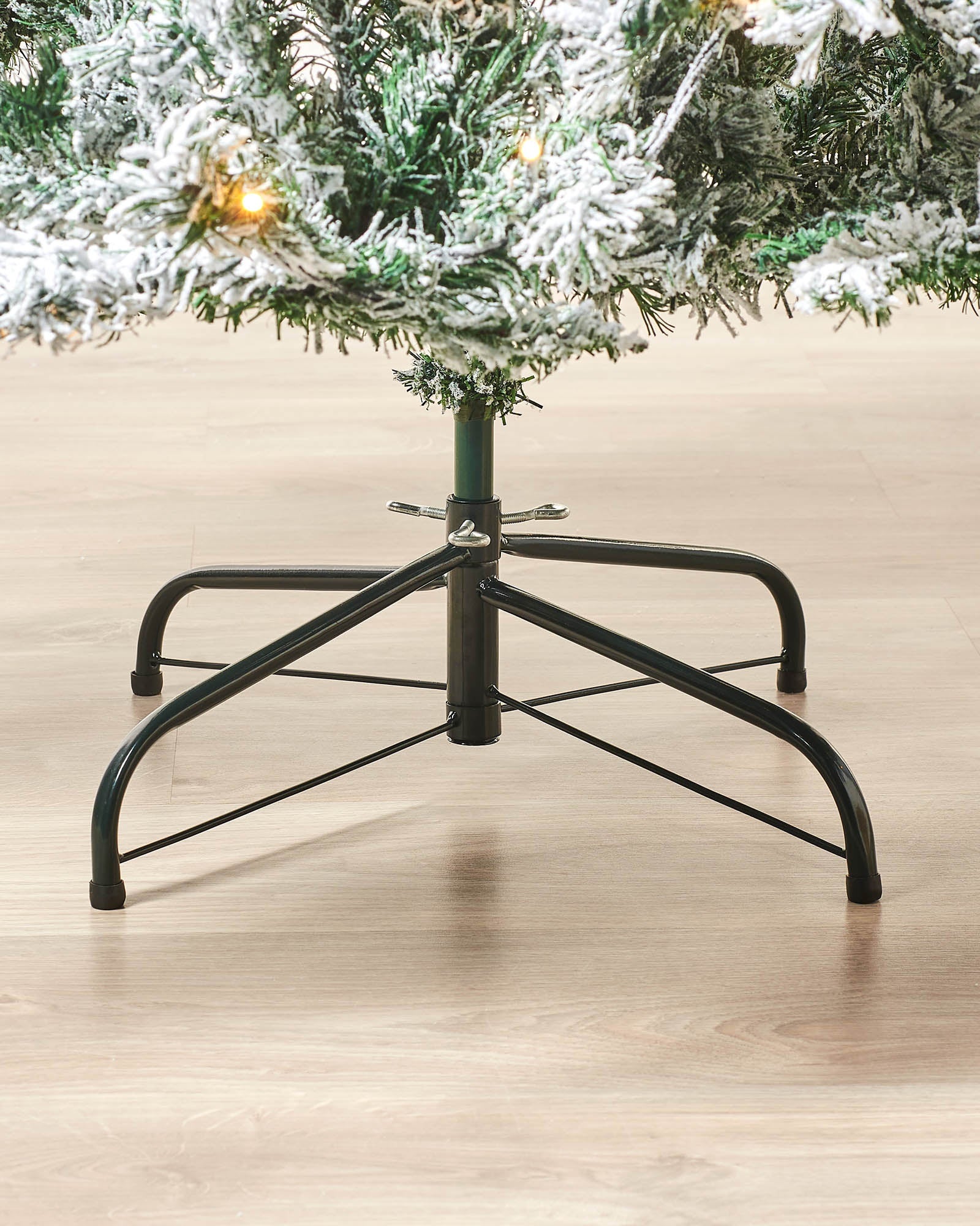 Pre-Lit Snow Flocked Mixed Pine Christmas Tree, 8 ft