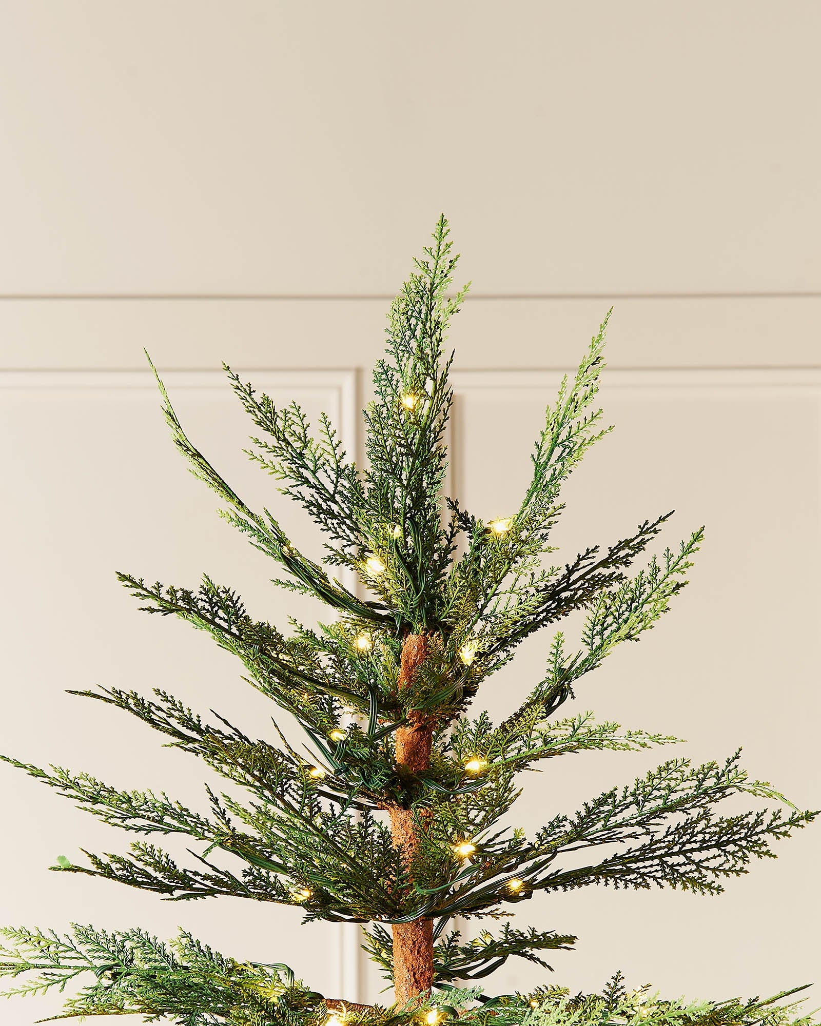 Pre-Lit Cypress Fir Christmas Tree, 6.5 ft
