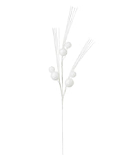 Glitter Bauble Spray, White, 72 cm