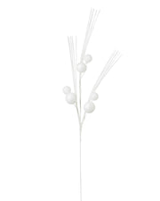 Glitter Bauble Spray, White, 72 cm