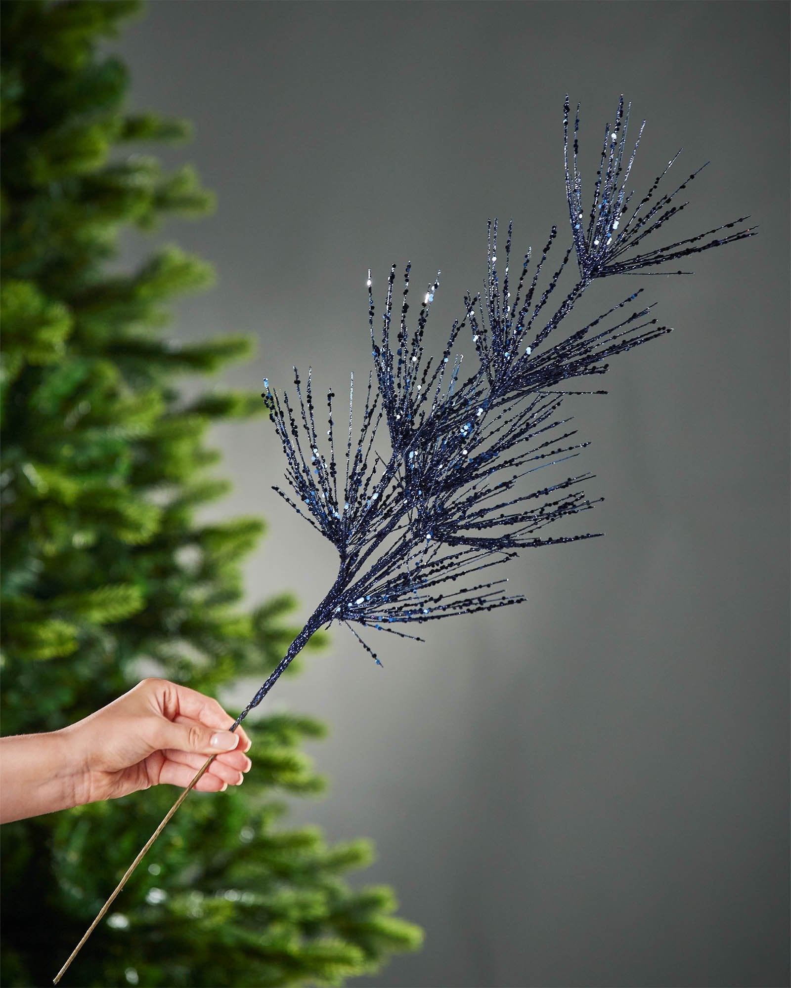 Glitter Firework Spray, Navy Blue, 74 cm