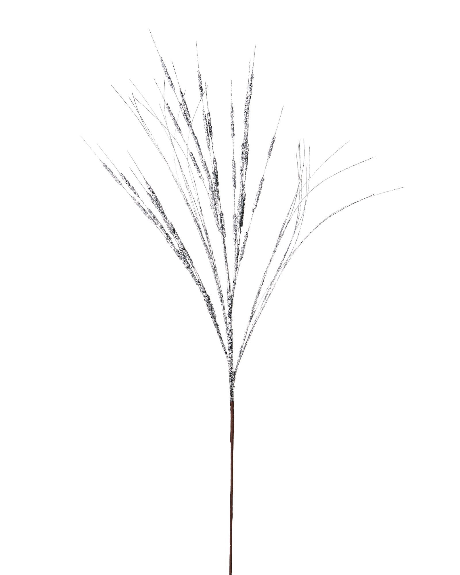 Glitter Wispy Spray, Silver, 100 cm