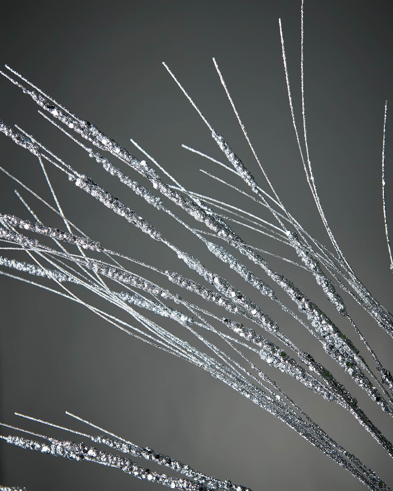 Glitter Wispy Spray, Silver, 100 cm