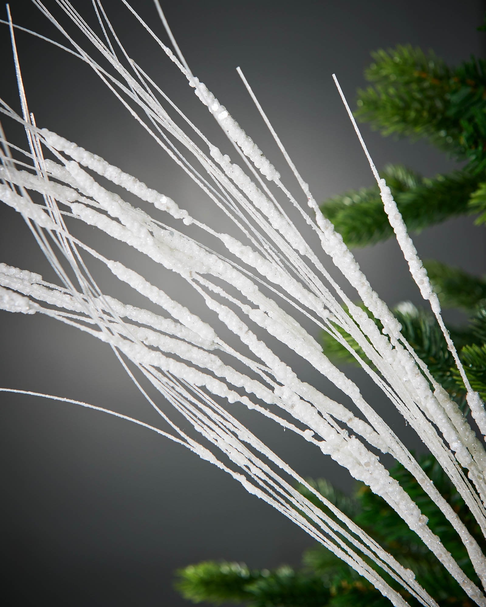 White Glitter Wispy Tree Spray, 100 cm