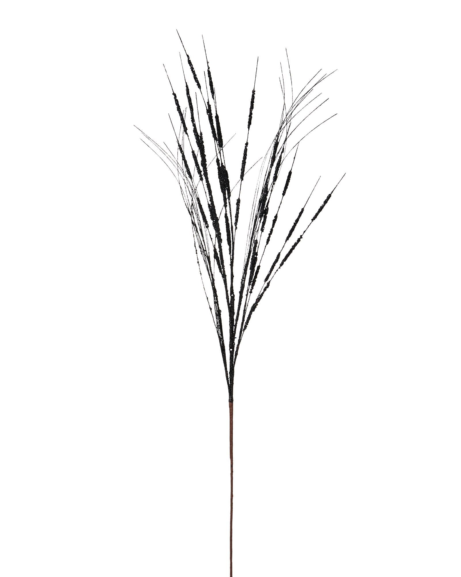 Glitter Wispy Spray, Black, 100 cm