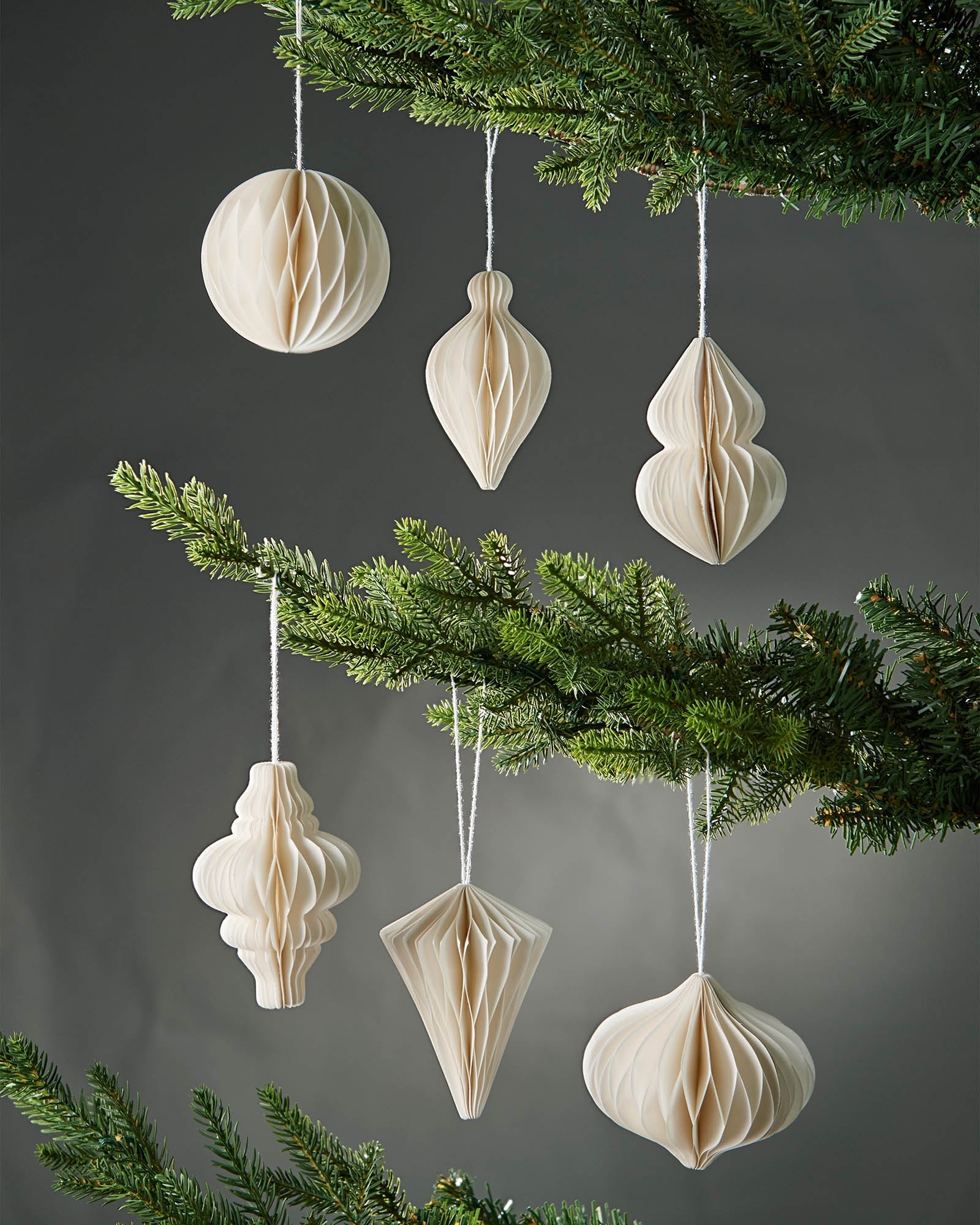 12 Hanging Paper Decorations