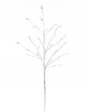 Crystal Teardrop Spray, Silver, 66 cm