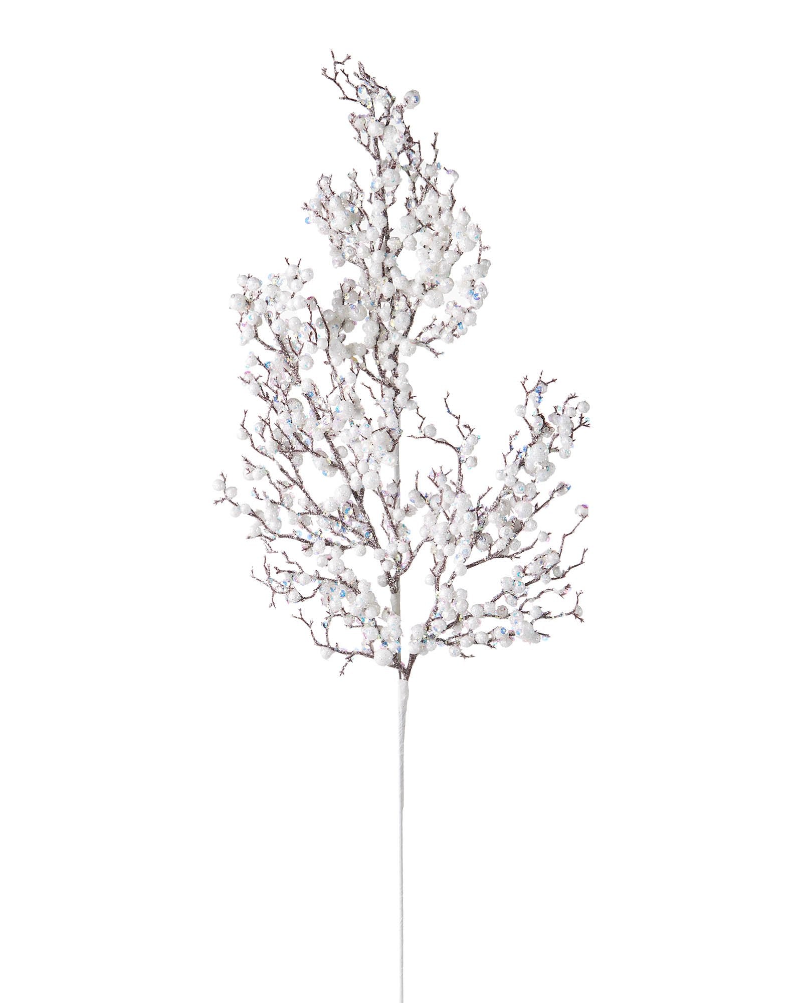 Pearls Crystal Spray, White, 63 cm