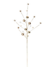 Bauble & Jewelled Spray, Gold, 69 cm