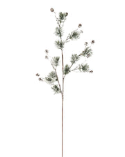 Snow Flocked Pinecone Spray, 77 cm