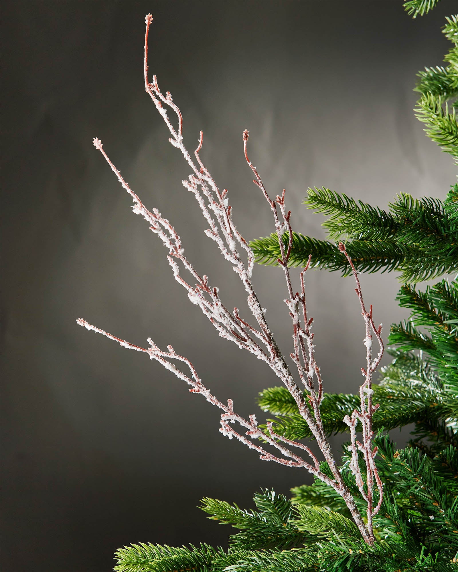 Snow Flocked Twig Spray, 80 cm