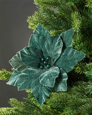 Sage Green Artificial Poinsettia Flower, 26 cm