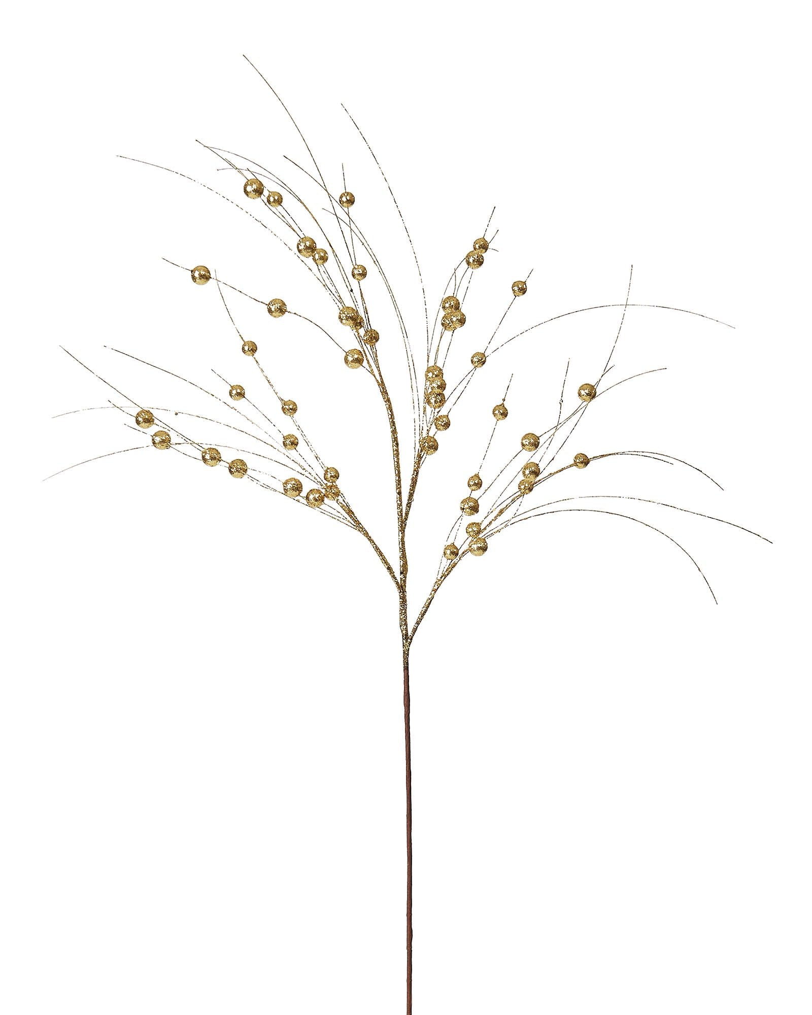 Glitter Berry Spray, Gold, 80 cm