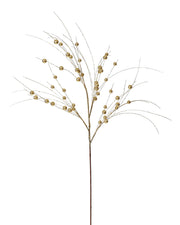 Glitter Berry Spray, Gold, 80 cm